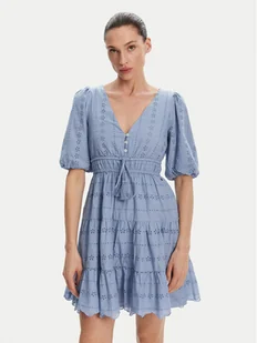 Pepe Jeans Sukienka letnia Day PL953694 Błękitny Regular Fit - Sukienki - miniaturka - grafika 1