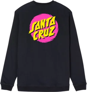 bluza męska SANTA CRUZ STYLE DOT CREW Black - Bluzy męskie - miniaturka - grafika 1