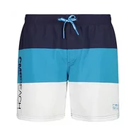 Spodenki damskie - CMP Męskie szorty kąpielowe, navy-ibiza-bianco, 58 - miniaturka - grafika 1