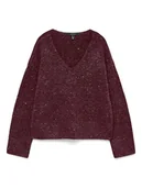 Swetry damskie - Vero Moda Sweter w kolorze bordowym - miniaturka - grafika 1