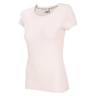4F, T-Shirt damski, NOSH4-TSD001 56S, różowy, rozmiar XS - Koszulki i topy damskie - miniaturka - grafika 1