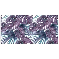 Podkładki na biurko - Ochronna mata na biurko Liście monstery 120x60 cm, Dywanomat - miniaturka - grafika 1