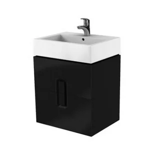 Koło Szafka pod umywalkę 60 cm czarny mat Twins 89494-000 (89494000) - Szafki łazienkowe - miniaturka - grafika 1