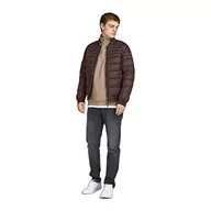 Kurtki męskie - Jack&JONES Męska kurtka bomberka, Seal Brown, L - miniaturka - grafika 1