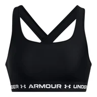 Biustonosze - Biustonosz damski Under Armour Crossback Mid Bra Black L - miniaturka - grafika 1