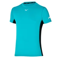 Koszulki męskie - Koszulka męska Mizuno  Sun Protect Tee Algiers Blue S - miniaturka - grafika 1