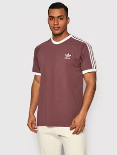 Koszulki męskie - Adidas T-Shirt adicolor Classics HE9548 Bordowy Slim Fit - grafika 1