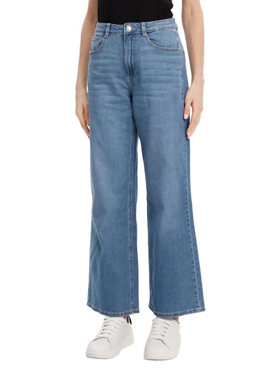 TOM TAILOR JEANSY DAMSKIE PROSTE NIEBIESKIE WYSOKI STAN 32/32 6BA