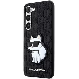 Karl Lagerfeld KLHCS23MSAKLHCPK S23+ S916 hardcase czarny/black Saffiano Monogram Choupette - Etui i futerały do telefonów - miniaturka - grafika 2
