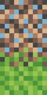 Ręcznik plażowy 70x140 Piksele 9704 Minecraft gra - Okrycia kąpielowe dla dzieci - miniaturka - grafika 1