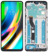 Oryginalny wyświetlacz LCD + ekran dotykowy Motorola Moto G9 PLUS, XT2087-1, XT2087-2 (Regenerowany) Ramka czarna