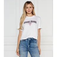 Koszulki i topy damskie - Guess Jeans T-shirt | Cropped Fit - miniaturka - grafika 1