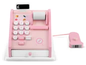 Zabawy w naśladowanie dorosłych - Drewniana zabawka edukacyjna kasa fiskalna Ricokids - miniaturka - grafika 1