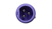 Gniazdka elektryczne - Wtyczka przenośna 16A 3P 24V fioletowa IP44 TWIST 063v - miniaturka - grafika 1