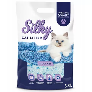 SILKY żwirek silikonowy dla kota antybakteryjny 3,8L - Żwirek dla kotów - miniaturka - grafika 1