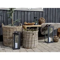 Pudła i pojemniki do przechowywania - House Nordic Kosze Ivy, Okrągłe, 2 Szt., Rattan Kubu - miniaturka - grafika 1