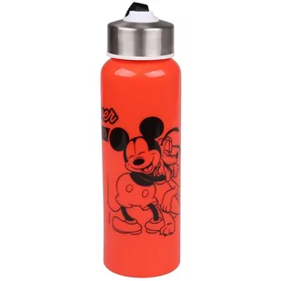 Myszka Mickey Pluto Disney Plastikowa Butelka/Bidon, Czerwona 650Ml 650 Ml - Shakery i bidony sportowe - miniaturka - grafika 1