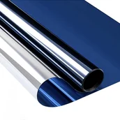 Okleiny - Folia okienna zapewniająca prywatność, folia na lustro weneckie, anty-UV, odpowiednia do biura i domu, 40 x 300 cm (niebieska) - miniaturka - grafika 1