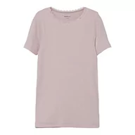 Koszulki dla dziewczynek - NAME IT Koszulka dziewczęca Nkfkab Ss Slim Top Noos, Violet Ice, 134/140 cm - miniaturka - grafika 1