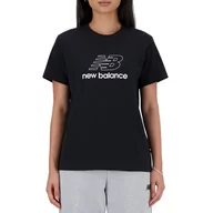 Koszulki i topy damskie - Koszulka New Balance WT41816BK - czarna - miniaturka - grafika 1