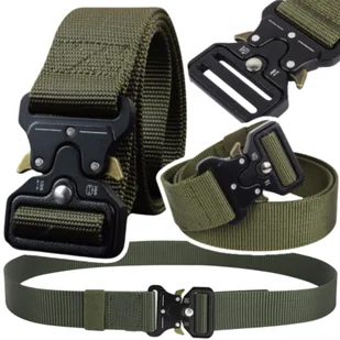 Taktyczny Pas Militarny Parciany Czarny 120 x 3,8cm LEAN - Zabawy w naśladowanie dorosłych - miniaturka - grafika 1
