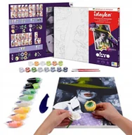 Malowanie po numerach - Malowanie po numerach IDEYKA&OCTO, 30x40cm, z glinką, kobieta w kapeluszu, 1 szt. - miniaturka - grafika 1