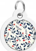Odblaski i adresówki - Collar WAU DOG SMART ID ADRESÓWKA KOŁO śr. 30mm MOTYW ROŚLINNY - miniaturka - grafika 1