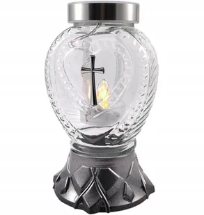 Nowoczesny Znicz Solarny Lampion Fotowoltaiczny Szklany Z Sercem - Lampiony i znicze Nowoczesny Znicz Solarny Lampion Fotowoltaiczny Szklany Z Sercem - Lampiony i znicze - miniaturka - grafika 1