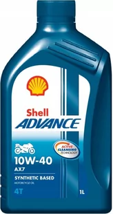 Olej Motocyklowy Shell Advance 4T Ax7 10W-40 1L - Oleje silnikowe - miniaturka - grafika 1