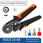 Inne - Narzędzie do zaciskania końcówek przewodów SANJIANG Hexagonal Crimping Tool HSC8 10-6, wielofunkcyjny zaciskarka z mechanizmem ręcznym, regulowana - miniaturka - grafika 1