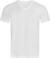 Koszulki męskie - Stedman ST9010 Koszulka męska V-Neck Ben - Kolor: Biały - Rozmiar: S - miniaturka - grafika 1