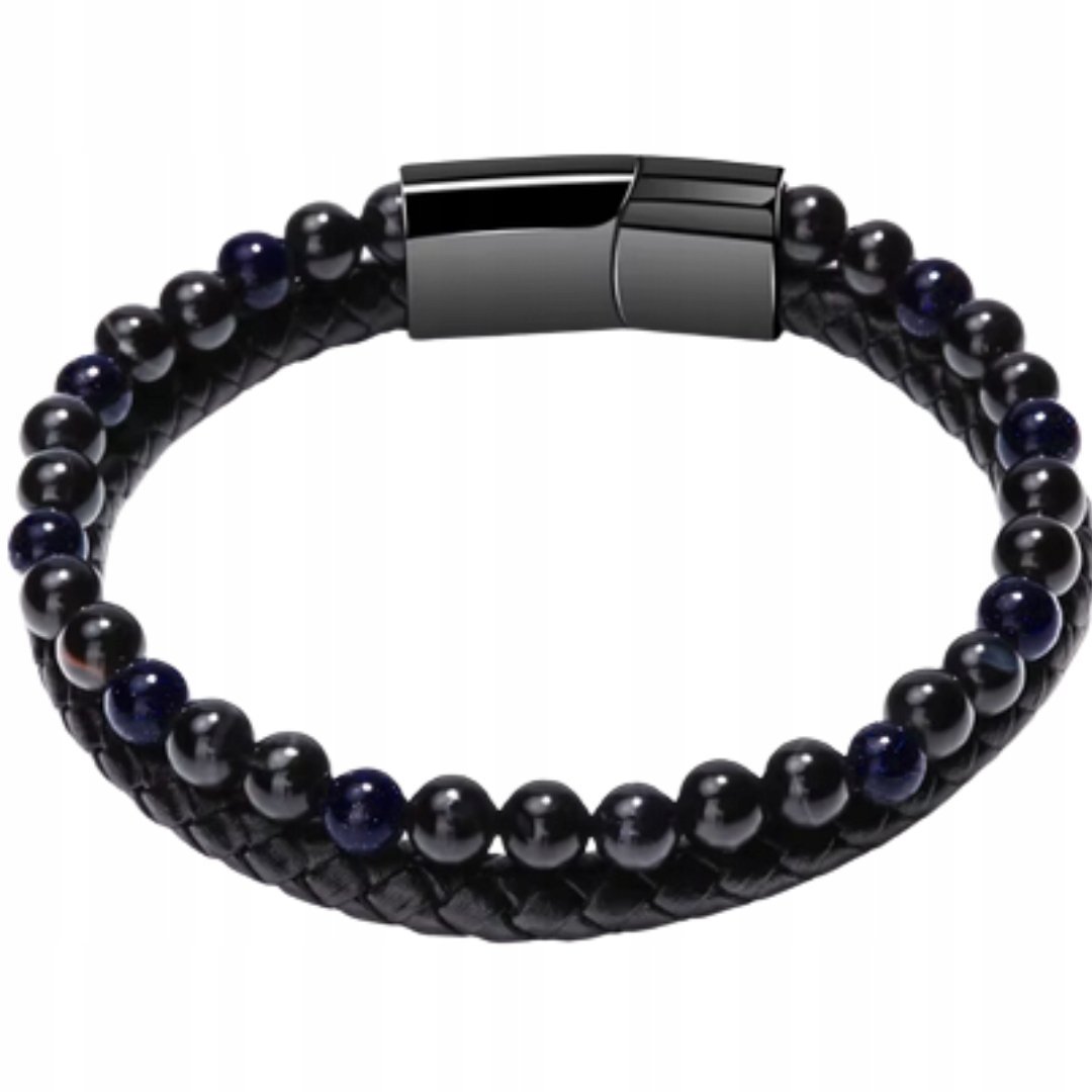 Męska bransoletka pleciona 23 cm - idealna na co dzień i na prezent