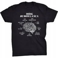 Koszulki męskie - Koszulka Mózg Budowlańca Śmieszny Prezent - miniaturka - grafika 1