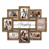 Ramki na zdjęcia - Multirama galeria 8 zdjęcia rodzinne 10x15 brązowa - miniaturka - grafika 1