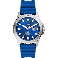 Paski - Fossil FS5998 Męski Zegarek Fossil Blue Quartz, 3 Wskazówkowy Mechanizm Datownika, Koperta 42 mm, Silikonowy Pasek - miniaturka - grafika 1