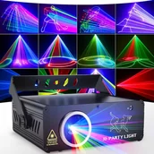 Lampy sufitowe - Ehaho L2700 Projektor laserowy Animacje 3D RGB DJ DMX Lampa Imprezowa - miniaturka - grafika 1
