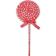 Ozdoby bożonarodzeniowe - Lizak CHRISTMAS DECORATION LED 25 x 5 cm Biało-czerwony - miniaturka - grafika 1