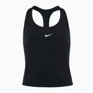 Koszulki sportowe damskie - Tank top treningowy dziecięcy Nike Dri-Fit Swoosh Big Kids black/ white WYSYŁKA W 24H 30 DNI NA ZWROT - miniaturka - grafika 1