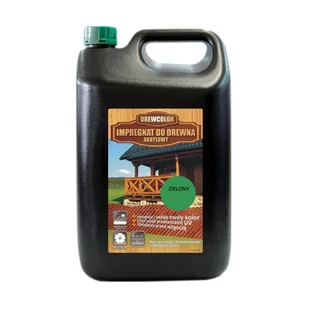 Impregnat akrylowy do drewna 5 l zielony Drew Color - Farby i impregnaty do drewna - miniaturka - grafika 1