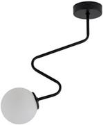 Lampy sufitowe - Sigma Stylowa lampa sufitowa do biura i domu ZIGZAG 1 plafon Czarna SI-33292 - miniaturka - grafika 1