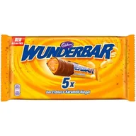Przekąski dla dzieci - Cadbury Wunderbar Erdnuss Karamell Baton 5szt 185g - miniaturka - grafika 1