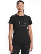 Koszulki i topy damskie - Under Armour Koszulka w kolorze czarnym - miniaturka - grafika 1