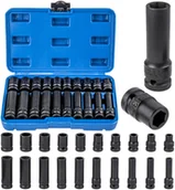 Nasadki do elektronarzędzi - SZEŚCIOKĄTNE NASADKI UDAROWE 1/2" 10-19mm 20el - miniaturka - grafika 1