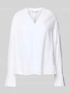 Bluzki damskie - Bluzka o kroju relaxed fit z czystego lnu - miniaturka - grafika 1