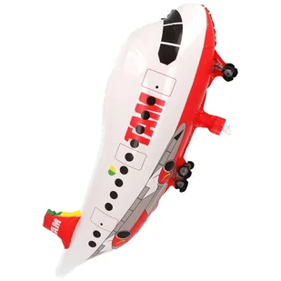 BALON FOLIOWY 22" SAMOLOT TAM BIAŁO CZERWONY - Balony i akcesoria - miniaturka - grafika 1