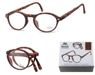 Okulary korekcyjne, oprawki, szkła - Składane Asferyczne Okulary do Czytania Lenonki Montana MR66A moc: +1 - miniaturka - grafika 1