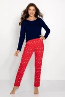 Piżamy damskie - Momenti Per Me Piżama Noelle M Granatowy - miniaturka - grafika 1