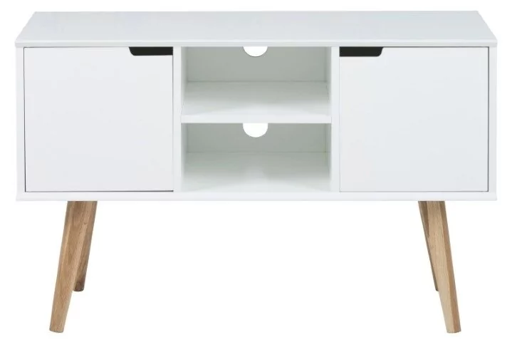AC Design Furniture 60639 kredens mariela drzwi, 2 sztuki, dno 1 sztuki drewno, 96 x 38 x 62,5 cm, biały 60639