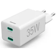 Ładowarki do telefonów - Ładowarka sieciowa HAMA Mini 201694 PD/QC 35W Biały - miniaturka - grafika 1