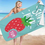 Ręczniki - Carla Ręcznik plażowy Nabbaa niebieski jasny 150 cm x 70 cm - miniaturka - grafika 1